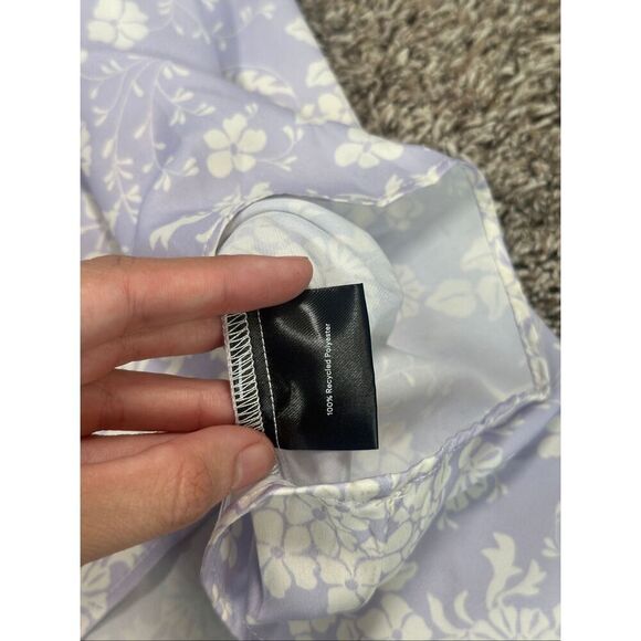 Summersalt The Cinched Waist Caftan Dress vintage floral lavender Maxi Boho M - Picture 6 of 14